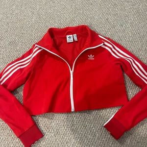 Adidas cropped track jacket